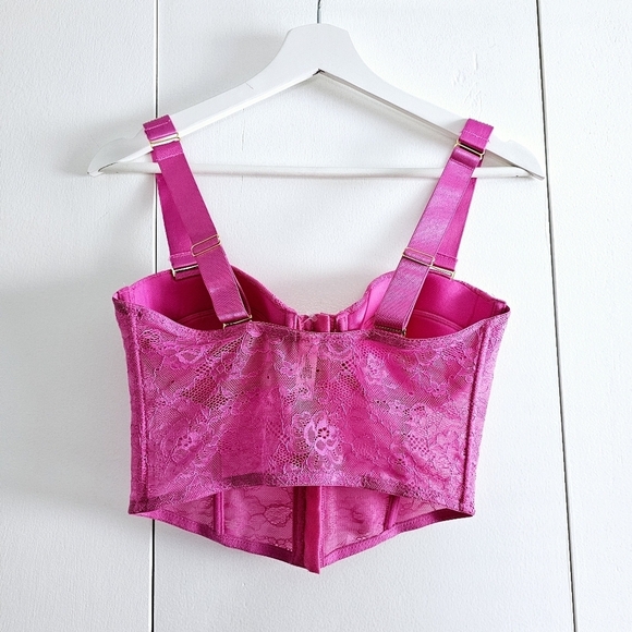 Juicy Couture Pink Lace Corset Size 34 C - Picture 2 of 4